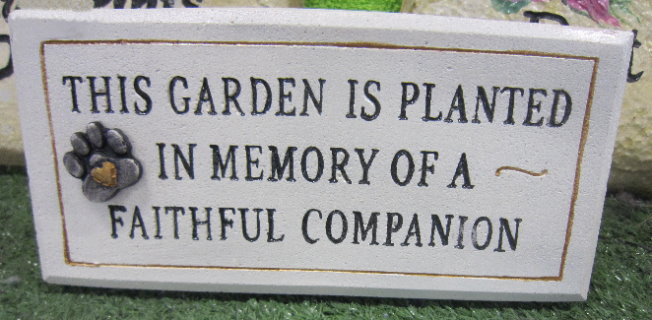 Memorial - This Garden Is Planted In Memory Of A Faithful Companion - Click Image to Close